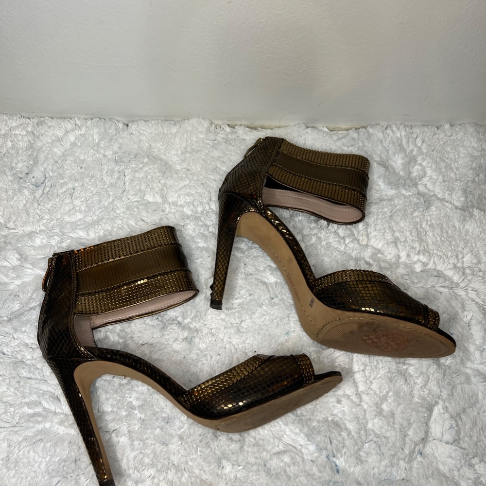 Vince Camuto Bronze Heels - Picture 3 of 5